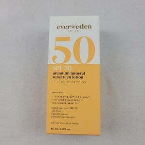 NIB Ever Eden Kids SPF 50 premium mineral sunscreen